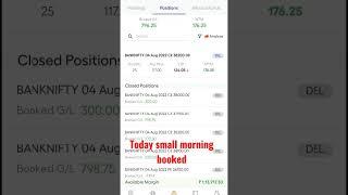 Today #morning #intraday #trading #booked #small #profit in #options #banknifty #short #video