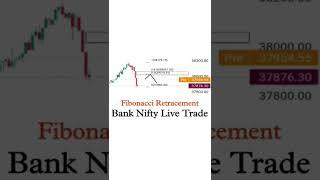 Fibonacci Retracement | Bank Nifty Live Trade | Intraday Trading Live | #shorts #banknifty #intraday