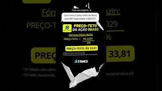 Qual seria o preço teto de Barsi para BB Seguridade e Banco do Brasil? #ações #Bbse3 #bbas3 #shorts