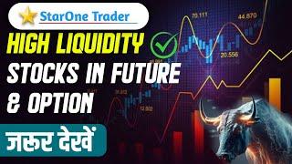 High Liquidity Stocks explained in future & option trading in 2023 #shorts