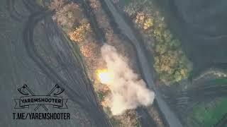 Дроны-камикадзе "Ланцет" уничтожают технику ВСУ. Уничтожение М777 М109