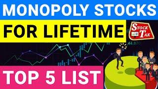 Top 5 Monopoly Stocks in India | Monopoly Shares List | Shares For Beginners | Stock Tak