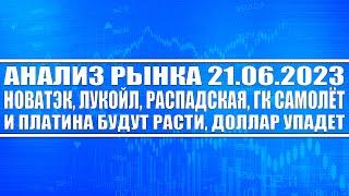 Анализ рынка 21.06 / Новатэк, Лукойл, ГК Самолёт, скоро будут расти + СПб биржа / Доллар упадёт ММВБ
