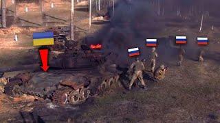 MELTED (Feb 13) Russia missiles destroy 25 NATO tanks convoy on towards Bakhmut Ukraine