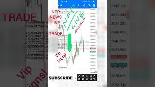 NFP LIVE TRADE (BANK TRACKING STRATEGY)#SHORT