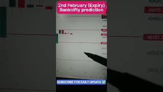 2nd February Banknifty prediction || Banknifty prediction tomorrow || Banknifty Prediction #shorts