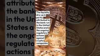 Bitcoin Liquidity at 10 month Low #bitcoin #btc #crypto #news #shorts