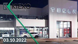 Kiexo Tesla ожидает рост производства в IV квартале 03.10.2022