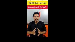32000% Return In A Month ! Guess The Stock Name ? #shorts