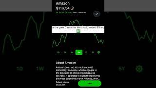 Amazon Stock Price Movement - Robinhood Stock Market Investing