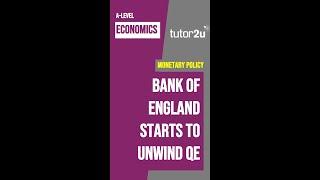 Monetary Policy - Bank of England starts to reverse QE!
