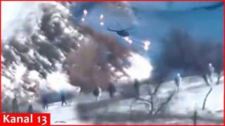 Ukrainian combat helicopter fires at area where Russians were advancing in Bakhmut