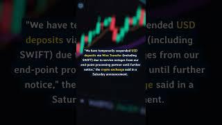 Bybit Becomes Latest Crypto Exchange to Suspend USD Bank Transfers – What's Going On? #cryptoshorts