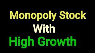Monopoly Stock with High Growth | Best stock for long term investment | Top share in india
